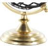 imageDeco 79 Aluminum Metal Open Framed World Globe with Wire Exterior and Gold Base 8quot x 8quot x 13quot Black8 x 8 x 13