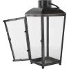 imageDeco 79 Metal Modern Candle Lantern with Gold Accents 8quot x 7quot x 14quot Black7 x 8 x 16