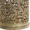 imageDeco 79 Metal Scroll Distressed Vintage Inspired Ornate Candle Lantern Set of 2 14quot 10quot H Brown14  12H