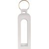 imageDeco 79 Metal Tall Arched Cutout Candle Lantern with Gold Handle 7quot x 7quot x 23quot White7 x 8 x 27
