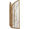 imageDeco 79 Metal Tree Arched 3 Panel Fireplace Screen with Branch Inspired Design 25quot x 12quot x 31quot Gold