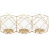 imageDeco 79 Modern Metal Solid Candle Holder 15quot x 5quot x 5quot Gold15L x 5W x 5H