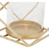 imageDeco 79 Modern Metal Solid Candle Holder 15quot x 5quot x 5quot Gold15L x 5W x 5H