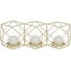 imageDeco 79 Modern Metal Solid Candle Holder 15quot x 5quot x 5quot Gold15L x 5W x 5H