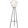 imageDeco 79 White Metal Natural Lantern 40 x 11 x 11 Inches