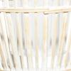 imageDeco 79 White Metal Natural Lantern 40 x 11 x 11 Inches