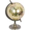 imageDeco 79 Aluminum Metal Globe 7quot x 7quot x 10quot Brown
