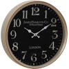 imageDeco 79 Metal Decorative Wall Clock Wall Clock for Home Wall Clock for Room 16quot x 3quot x 16quot BlackBlack
