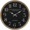 imageDeco 79 Metal Decorative Wall Clock Wall Clock for Home Wall Clock for Room 16quot x 3quot x 16quot BlackBlack