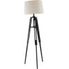 imageDeco 79 Wood Room Floor Lamp Tripod Standing Tall Lamp with Cream Linen Shade Tall Lamp 21quot x 21quot x 62quot Black62
