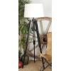 imageDeco 79 Wood Room Floor Lamp Tripod Standing Tall Lamp with Cream Linen Shade Tall Lamp 21quot x 21quot x 62quot Black62