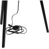 imageDeco 79 Wood Room Floor Lamp Tripod Standing Tall Lamp with Cream Linen Shade Tall Lamp 21quot x 21quot x 62quot Black62