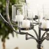 imageDeco 79 Metal Hanging Candelabra 17quot x 17quot x 19quot BlackBlack