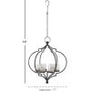 imageDeco 79 Metal Hanging Candelabra 17quot x 17quot x 19quot BlackBlack