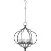 imageDeco 79 Metal Hanging Candelabra 17quot x 17quot x 19quot BlackBlack