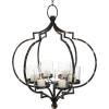 imageDeco 79 Metal Hanging Candelabra 17quot x 17quot x 19quot BlackBlack