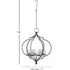 imageDeco 79 Metal Hanging Candelabra 17quot x 17quot x 19quot BlackBlack