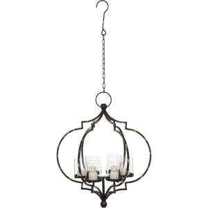 imageDeco 79 Metal Hanging Candelabra 17quot x 17quot x 19quot BlackBlack