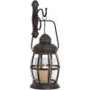 imageDeco 79 Metal Wall Sconce Suspended Pillar Lantern  7quot x 10quot x 19quot Brown
