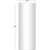 imageCosmoLiving by Cosmopolitan Metal Room Wall Mirror Entryway Mirror Wall Mounted Mirror 24quot x 1quot x 65quot Silver65L x 03W