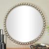 imageCosmoLiving by Cosmopolitan Metal Room Wall Mirror Entryway Mirror with Bead Detailing Wall Mounted Mirror 36quot x 1quot x 36quot SilverSilver