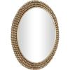 imageCosmoLiving by Cosmopolitan Metal Room Wall Mirror Entryway Mirror with Beaded Detailing Wall Mounted Mirror 32quot x 1quot x 32quot Brass
