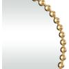 imageCosmoLiving by Cosmopolitan Metal Room Wall Mirror Entryway Mirror with Beaded Detailing Wall Mounted Mirror 36quot x 2quot x 36quot Gold