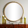 imageCosmoLiving by Cosmopolitan Metal Room Wall Mirror Entryway Mirror with Beaded Detailing Wall Mounted Mirror 36quot x 2quot x 36quot Gold