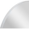 imageDeco 79 Contemporary Wood Round Wall Mirror 30quot x 1quot x 30quot White