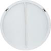 imageDeco 79 Contemporary Wood Round Wall Mirror 30quot x 1quot x 30quot White