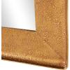 imageDeco 79 Metal Room Wall Mirror Entryway Mirror with Textured Frame Wall Mounted Mirror 29quot x 2quot x 38quot Gold