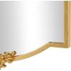 imageDeco 79 Metal Scroll Room Wall Mirror Layered Frame Entryway Mirror with Floral Accents Wall Mounted Mirror 37quot x 1quot x 36quot Gold198L x 14W