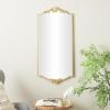 imageDeco 79 Metal Scroll Room Wall Mirror Layered Frame Entryway Mirror with Floral Accents Wall Mounted Mirror 37quot x 1quot x 36quot Gold198L x 14W