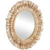 imageDeco 79 Metal Starburst Room Wall Mirror Layered Entryway Mirror with Wire Starburst Rays Wall Mounted Mirror 35quot x 6quot x 35quot GoldBrown