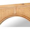 imageDeco 79 Rattan Room Wall Mirror Entryway Mirror with Oval Center Wall Mounted Mirror 22quot x 1quot x 42quot Brown