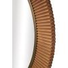 imageDeco 79 Wood Room Wall Mirror Fluted Entryway Mirror with Scalloped Edge Wall Mounted Mirror 43quot x 1quot x 43quot Brown