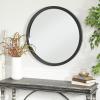 imageDeco 79 Wooden Room Wall Mirror Entryway Mirror with Thin Frame Wall Mounted Mirror 18quot x 1quot x 36quot GoldBlack