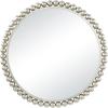 imageCosmoLiving by Cosmopolitan Metal Room Wall Mirror Entryway Mirror with Bead Detailing Wall Mounted Mirror 36quot x 1quot x 36quot SilverSilver