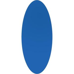 imageDeco 79 Glass Room Wall Mirror Oval Entryway Mirror Wall Mounted Mirror 20quot x 1quot x 47quot Blue