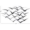 imageDeco 79 Metal Bird Home Wall Decor Sleek Flying Flock Of Wall Sculpture Wall Art 47quot x 4quot x 26quot Black