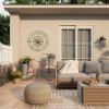 imageDeco 79 Metal Compass Home Wall Decor Indoor Outdoor Wall Sculpture with Distressed Copper Like Finish Wall Art 32quot x 2quot x 32quot GrayGray