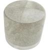 imageDeco 79 Leather Handmade Stool with Patchwork Pattern 16quot x 16quot x 16quot GrayGrey
