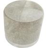 imageDeco 79 Leather Handmade Stool with Patchwork Pattern 16quot x 16quot x 16quot GrayGrey