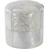 imageDeco 79 Leather Handmade Stool with Patchwork Pattern 16quot x 16quot x 16quot GraySilver
