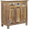 imageDeco 79 Wood Handmade Cabinet 36quot x 18quot x 36quot BrownAccent Cabinet 36 x 18 x 36