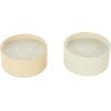 imageDeco 79 Metal Decorative Candle Fresh CottonWhite Tea ampamp Ginger Scented Textured 9oz 2 Wick Aromatherapy Candle with White Wax Set of 2 Wax Aromatherapy Candle 4quot W 2quot H Multi ColoredMulti Colored