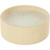 imageDeco 79 Metal Decorative Candle Rose Blossom ampamp Sandalwood Scented Textured 22oz 3 Wick Aromatherapy Candle with White Wax Wax Aromatherapy Candle 6quot x 6quot x 3quot BeigeBeige