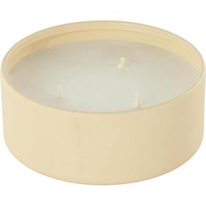 imageDeco 79 Metal Decorative Candle Rose Blossom ampamp Sandalwood Scented Textured 22oz 3 Wick Aromatherapy Candle with White Wax Wax Aromatherapy Candle 6quot x 6quot x 3quot BeigeBeige