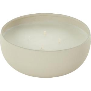 imageDeco 79 Metal Decorative Candle Tangerine Splash Scented Textured 34oz 4 Wick Aromatherapy Candle with White Wax Wax Aromatherapy Candle 7quot x 7quot x 3quot BeigeBeige