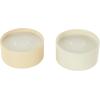 imageDeco 79 Metal Decorative Candle Fresh CottonWhite Tea ampamp Ginger Scented Textured 9oz 2 Wick Aromatherapy Candle with White Wax Set of 2 Wax Aromatherapy Candle 4quot W 2quot H Multi ColoredMulti Colored
